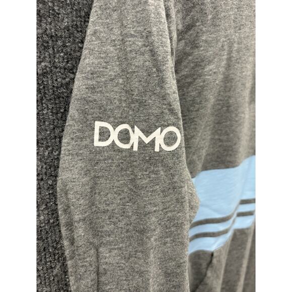 DOMO Breeze Blocker – Hoodie Pullover Gray/ Blue Men’s Size Medium - Picture 3 of 9
